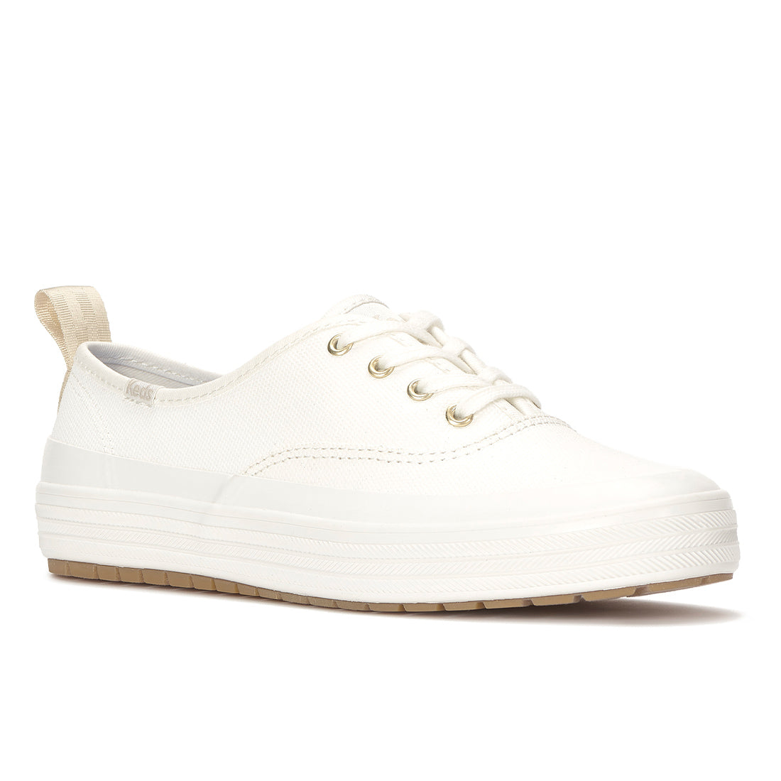 Womens Champion Splash Coated Canvas Snow White Sneakers