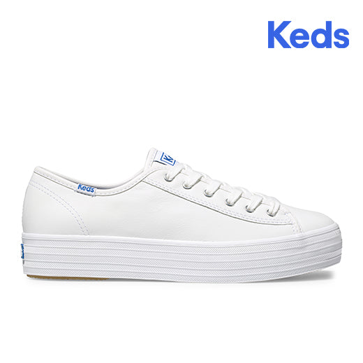 Women's Triple Kick Leather White