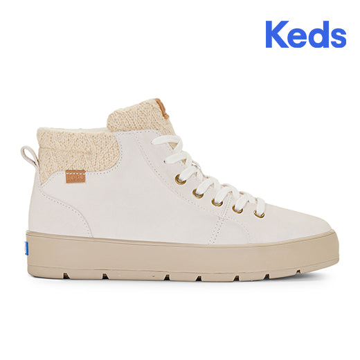 Women's Tahoe Suede Cable Knit Boot Oatmeal