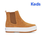Women's The Platform Chelsea Lug Suede Sneaker Brown