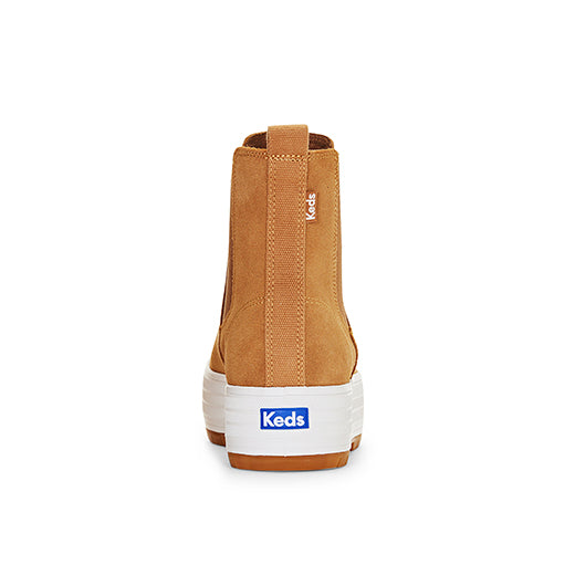 Women's The Platform Chelsea Lug Suede Sneaker Brown