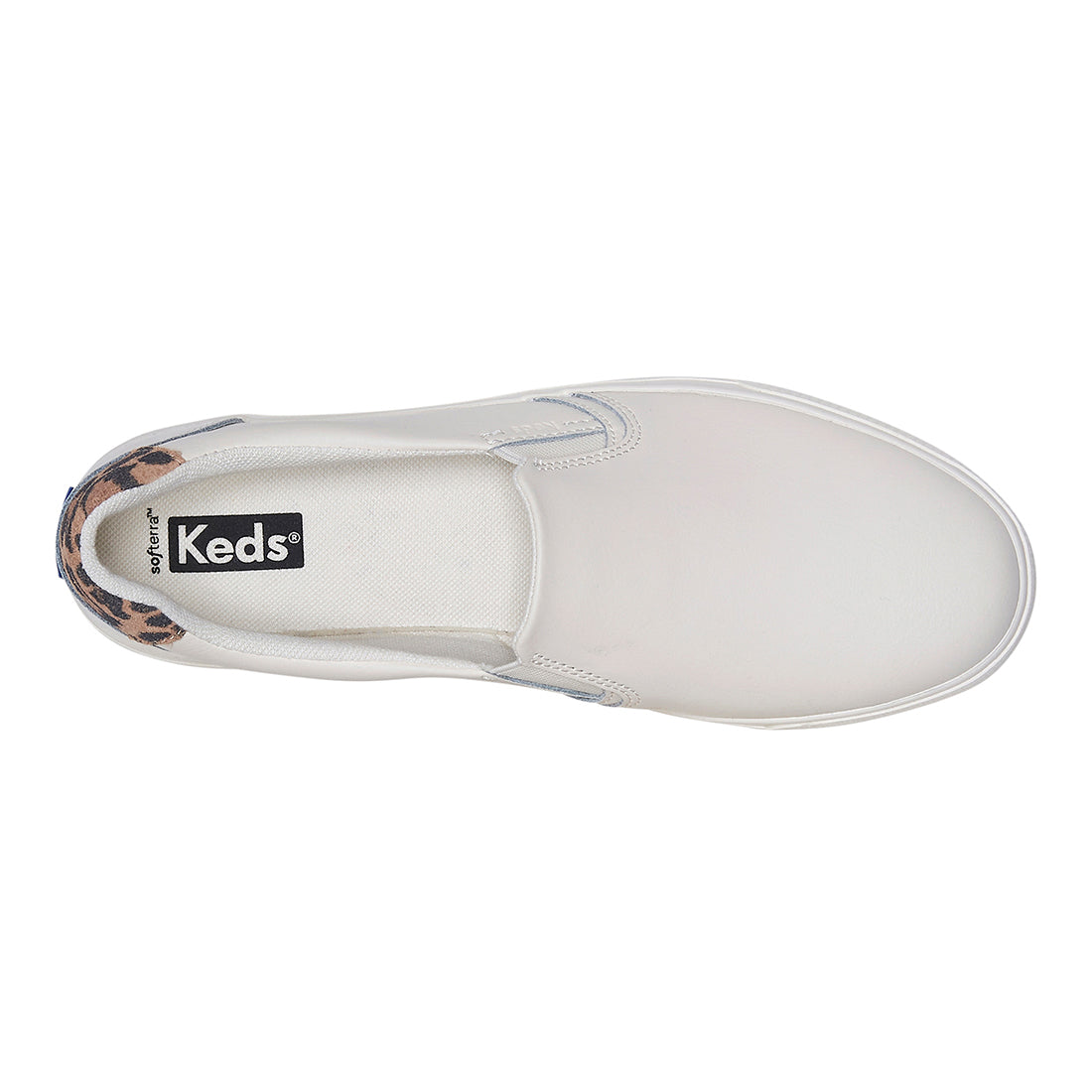 Women's Pursuit Slip Leather Leo Sneaker White