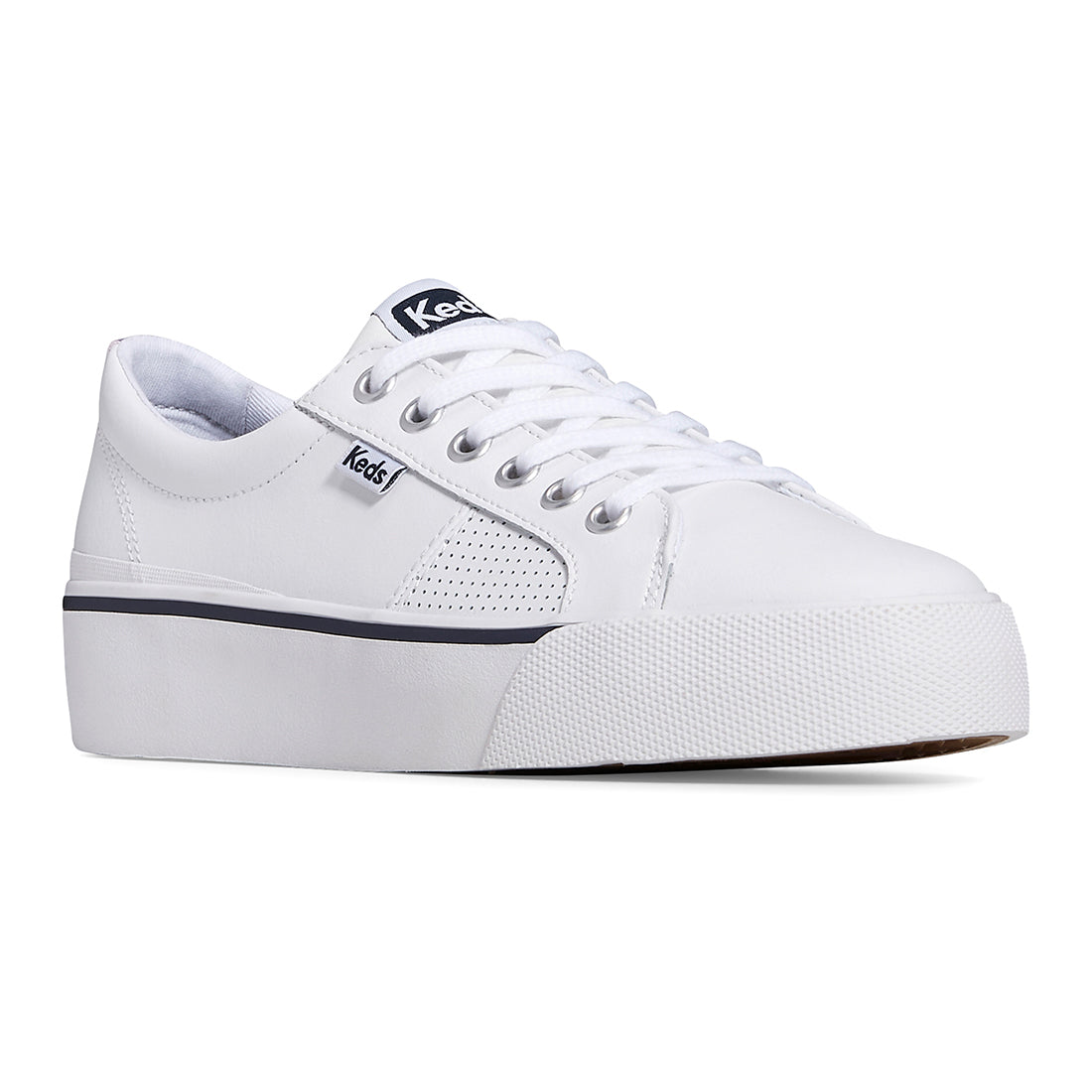 Women's Jump Kick Duo Leather Webbing Sneaker White