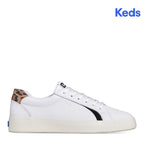 Women's Pursuit Leather Leo Sneaker White/Tan