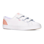 Women's Tiebreak Leather Sneaker White / Blossom