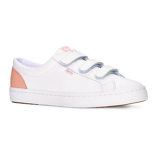 Women's Tiebreak Leather Sneaker White / Blossom