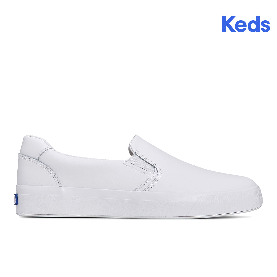 Keds Womens' Pursuit Slip Leather White
