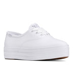 Women's Point Leather Sneaker White