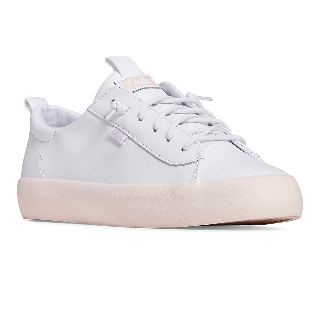 Women's Kickback Leather Pop Foxing SMU Sneaker White/Blush