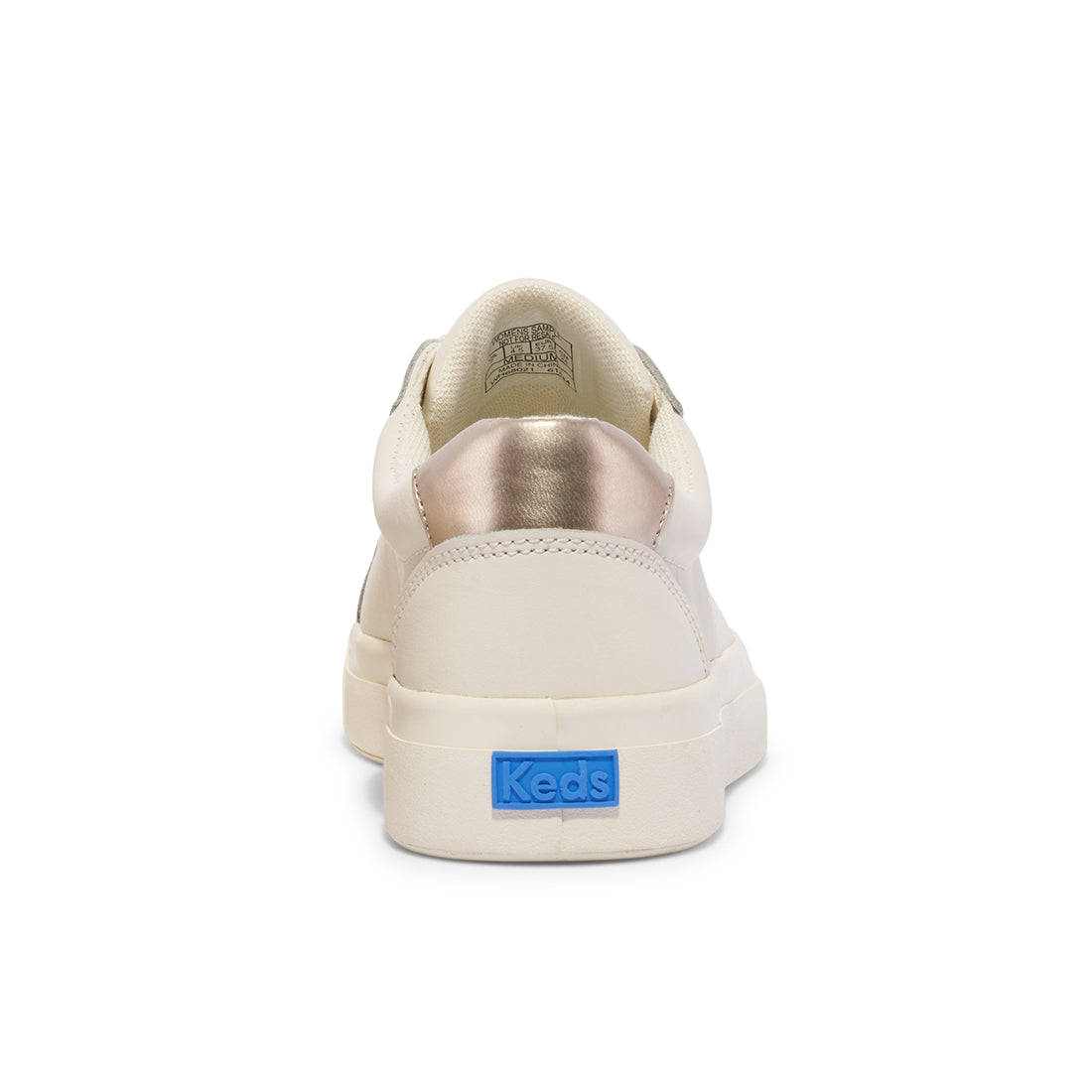 Keds Womens' Pursuit Leather Sneaker Off White