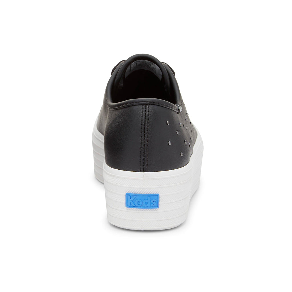 Keds Womens' Triple Up Leather Light Up Black