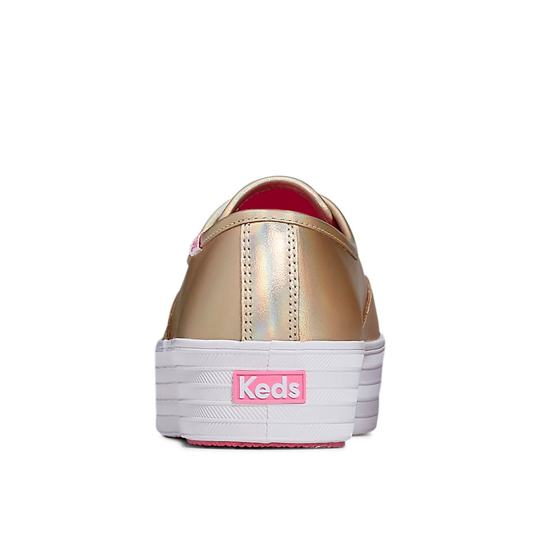 Women's Barbie Point Metallic Leather Sneaker Gold