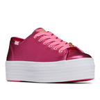 Women's Barbie Triple Up Metallic Leather Sneaker Pink