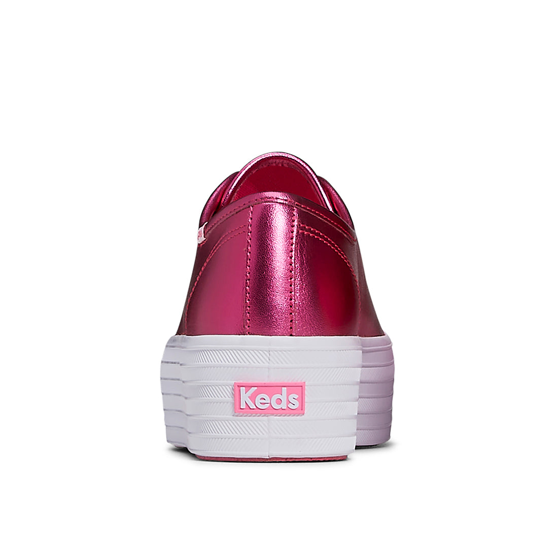 Women's Barbie Triple Up Metallic Leather Sneaker Pink