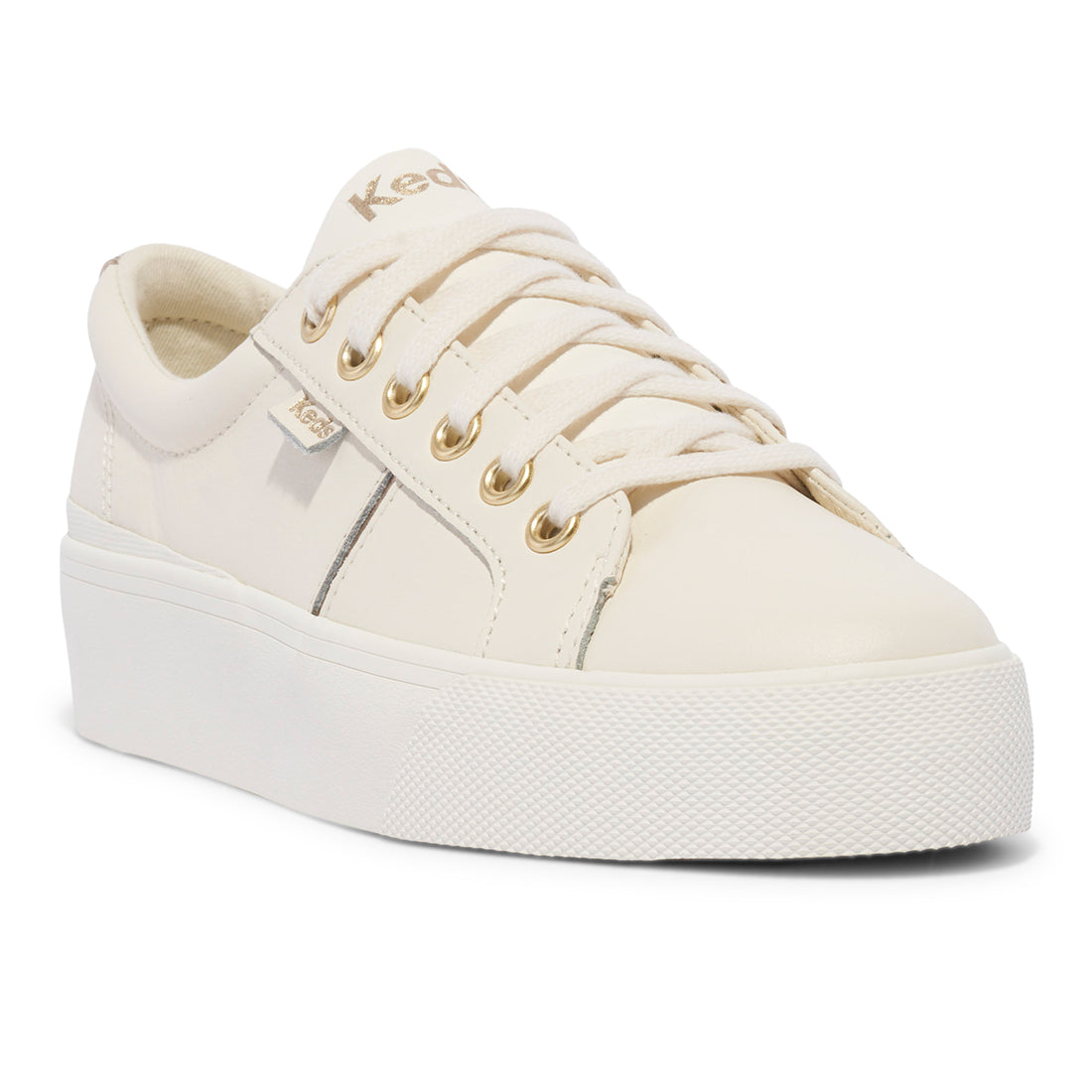 Women's Jump Kick Duo Leather Metallic Pops Off-White Sneaker