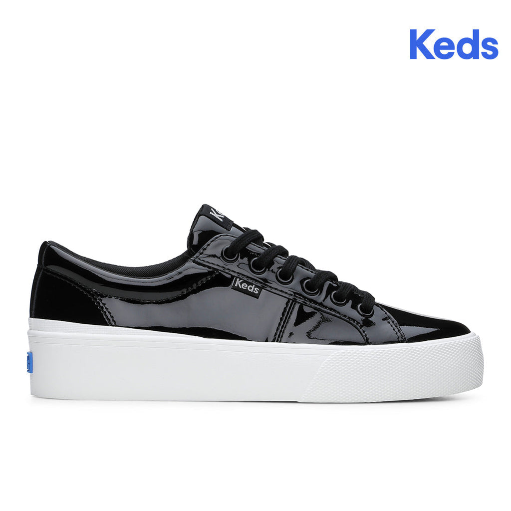 Keds Womens' Jumpkick Duo Patent Leather Black
