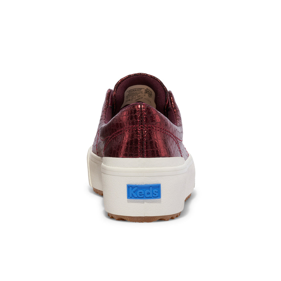 Keds Womens' Remi Embossed Leather Burgundy