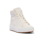 Keds Womens' Remi Mid Zip Leather Off White
