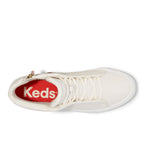 Keds Womens' Remi Mid Zip Leather Off White