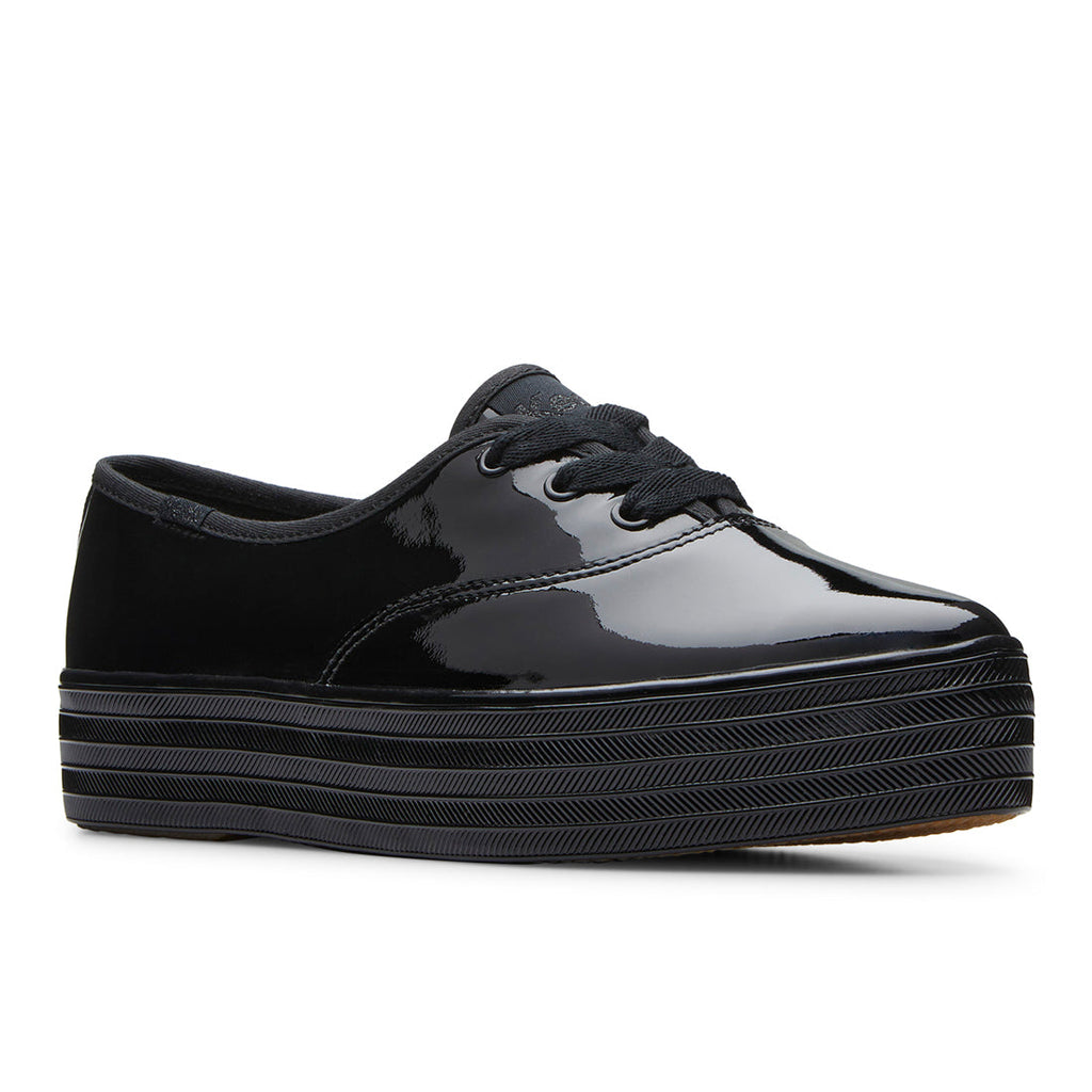 Keds Womens' Point Patent Leather Black
