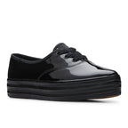 Keds Womens' Point Patent Leather Black