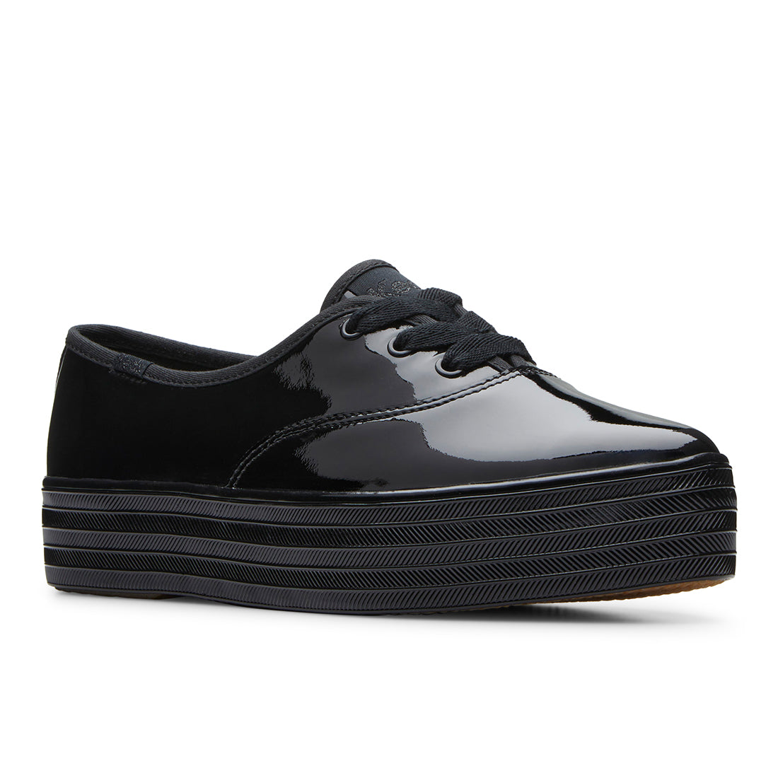 Keds Womens' Point Patent Leather Black