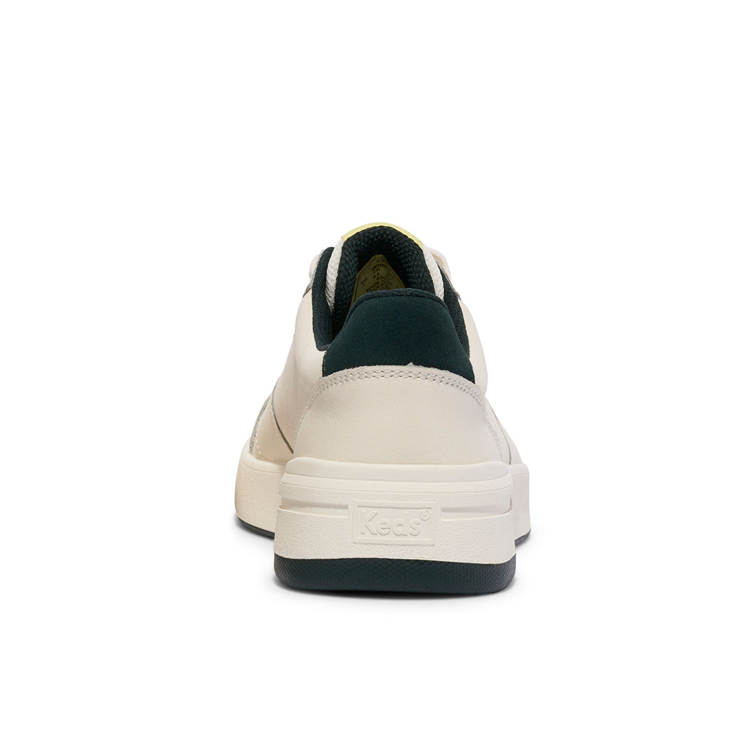 Keds Womens' The Court Leather Off White/Green