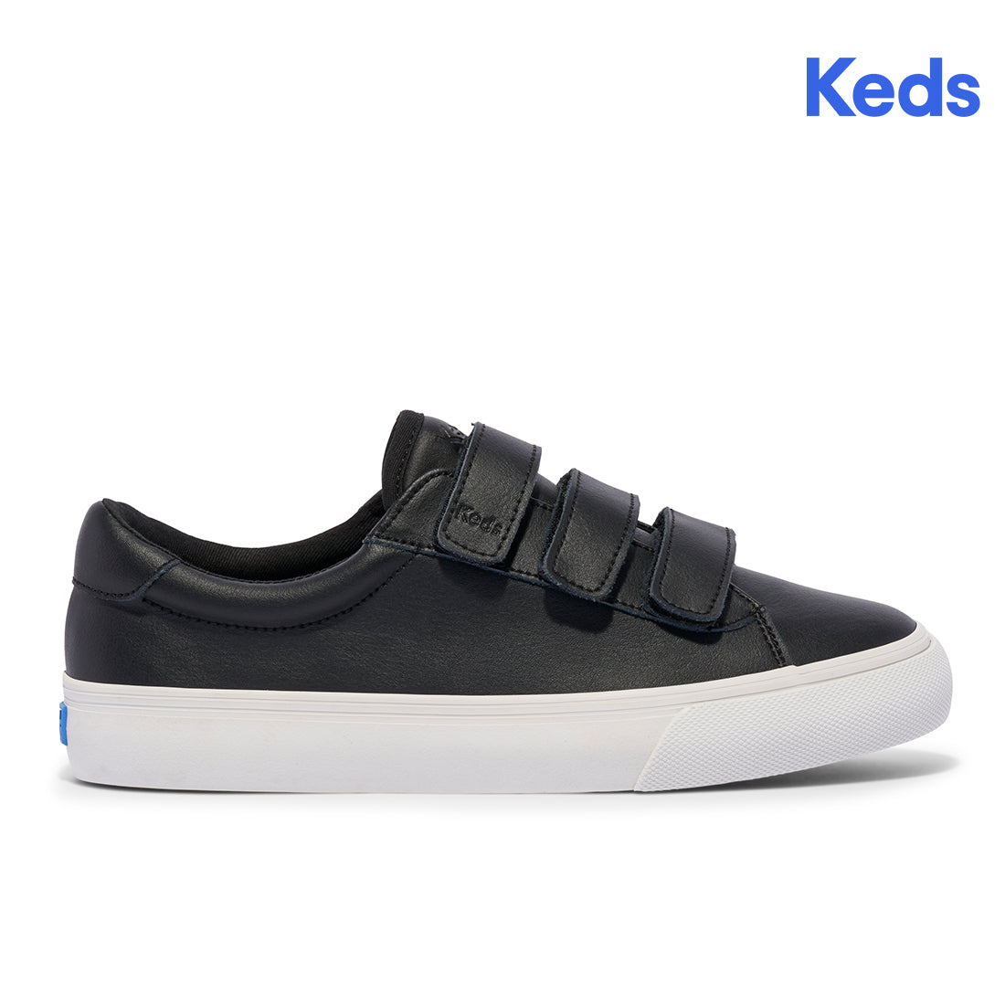 Keds Womens' Jump Kick V Leather Black/White