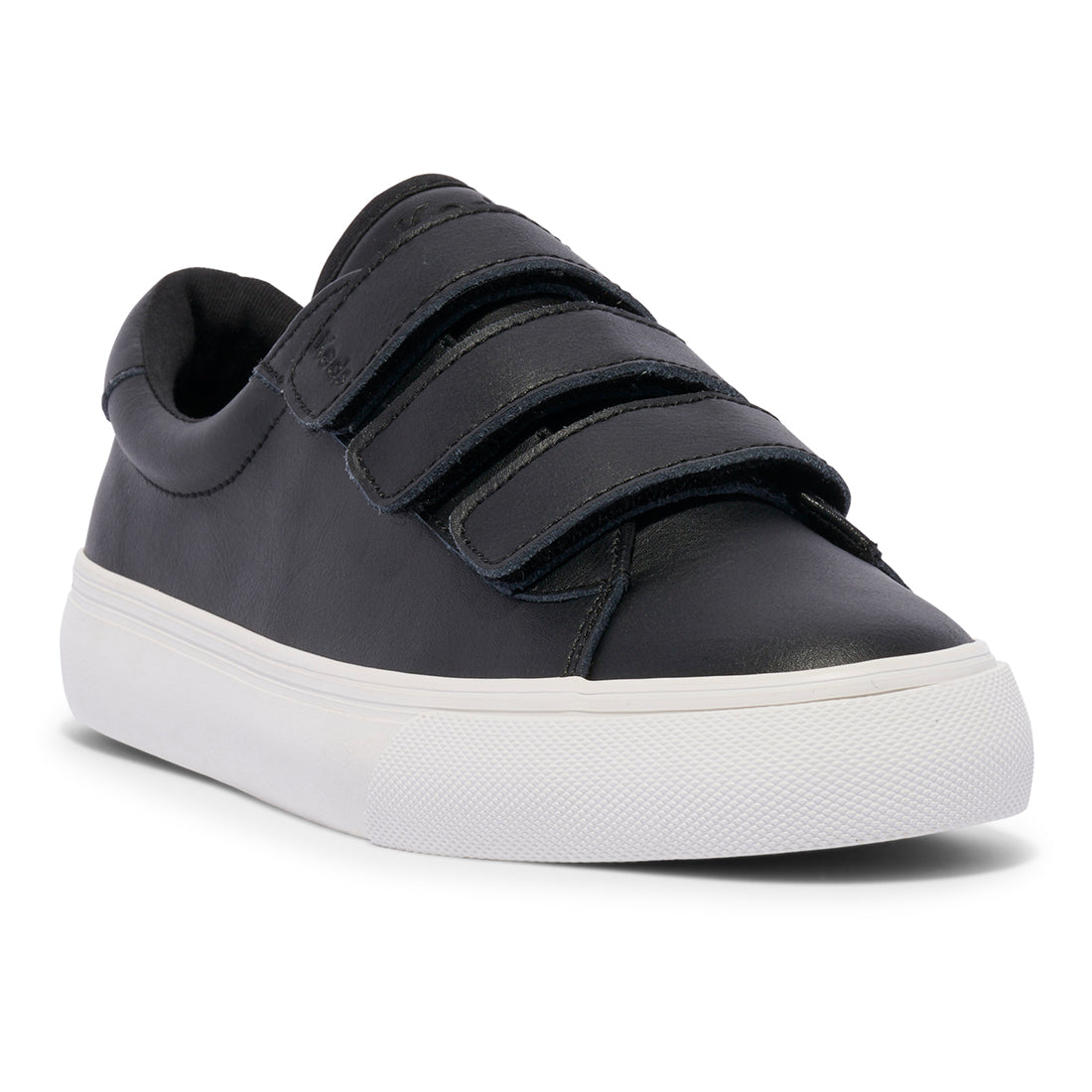 Keds Womens' Jump Kick V Leather Black/White
