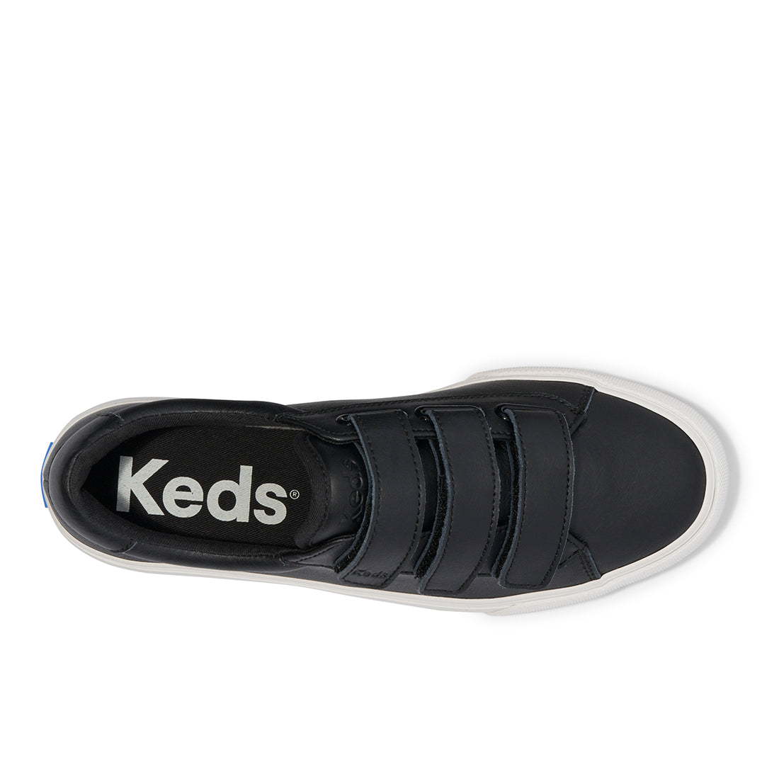 Keds Womens' Jump Kick V Leather Black/White