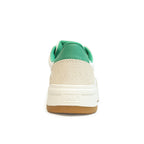 Keds Womens' The Court Leather Sneaker White/Green