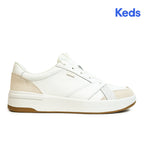 Keds Womens' The Court Leather Sneaker White/Gum