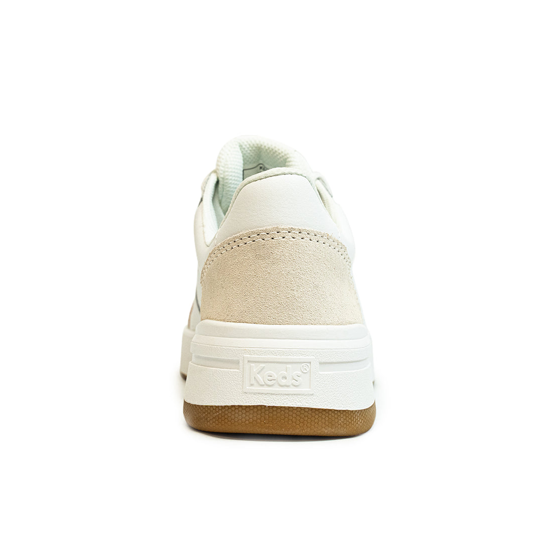 Keds Womens' The Court Leather Sneaker White/Gum