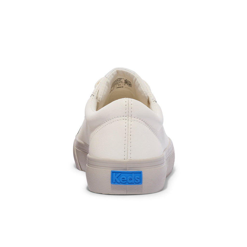 Keds Womens' Jump Kick Leather Sneaker Snow White