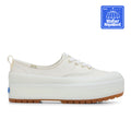Keds Womens' The Platform Lug Weatherized Leather Off White
