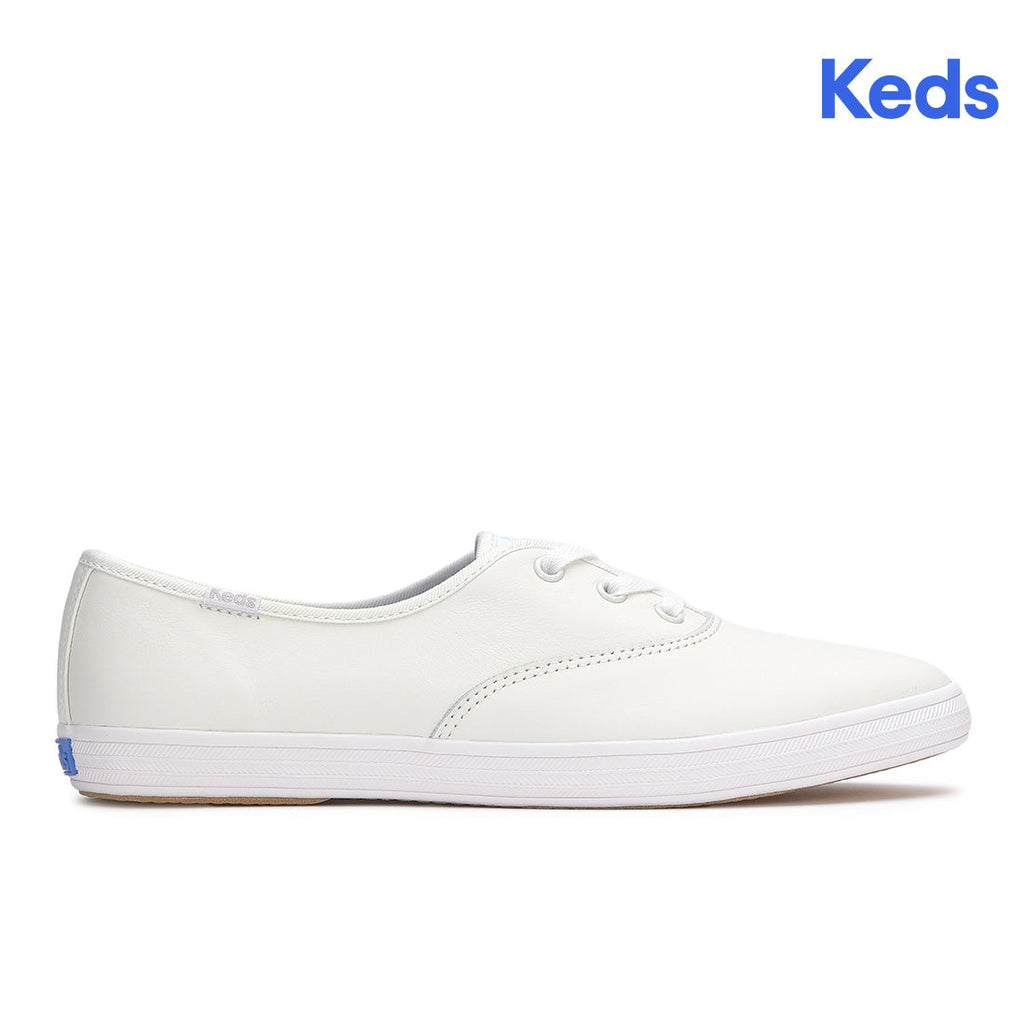 Womens Champion Point Low Leather Sneaker White
