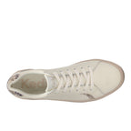 Women's Pursuit Leather Snake Heel Fob Sneaker Egret