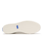 Women's Pursuit Leather Denim Heel Fob Sneaker Snow White/Light Blue
