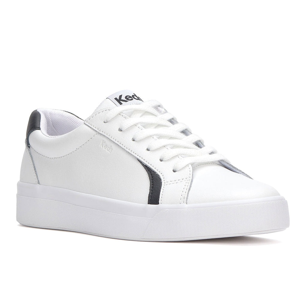 Women's Pursuit Leather Sneaker White/Black