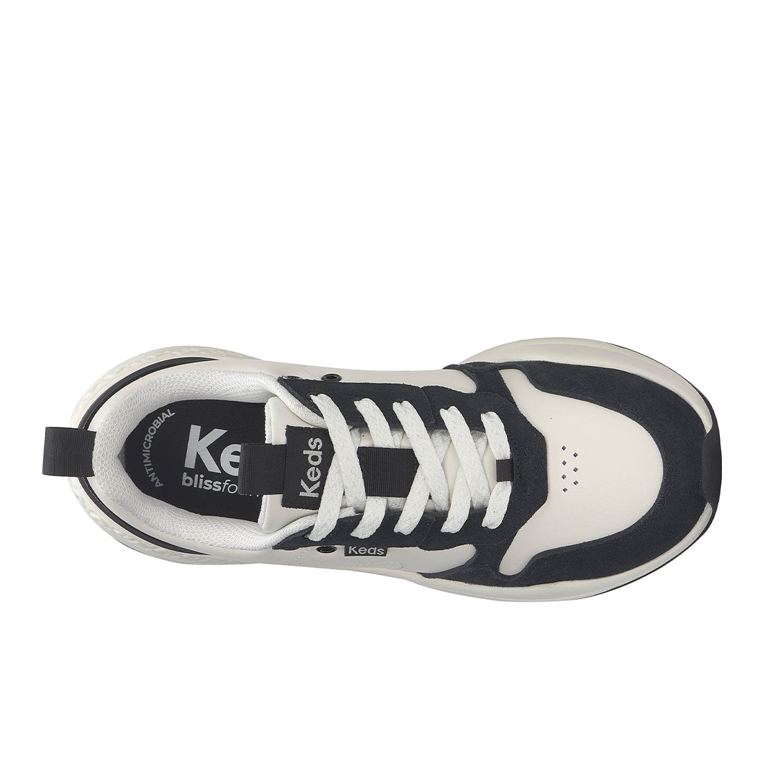 Women's Cross City Trainer Leather/Mesh Sneaker White/Black