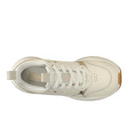 Women's Cross City Trainer Leather Sneaker Egret/Champagne