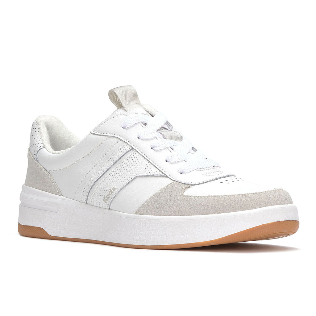 Women's The Court II Leather/Suede Sneaker White/Grey