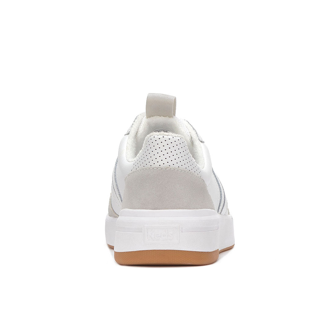 Women's The Court II Leather/Suede Sneaker White/Grey