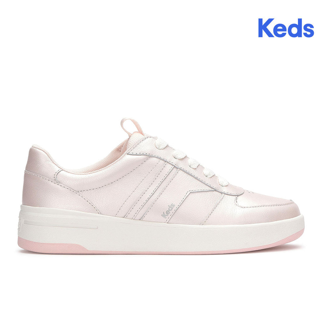 Women's The Court II Pearlized Leather Sneaker Pearlized Pink