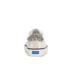 Women's Jump Kick T-Toe Leather/Suede Hair Calf Heel Sneaker Snow White/Cream/Black