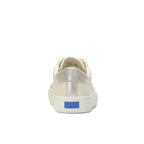 Women's Jump Kick T-Toe Leather/Glitter Suede Sneaker Egret/Champagne