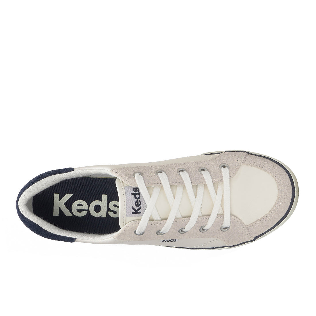 Women's Center III Leather/Suede Sneaker Snow White/Navy