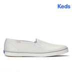 Keds Champion Slip Leather Foxing Stripe Sneaker Snow White