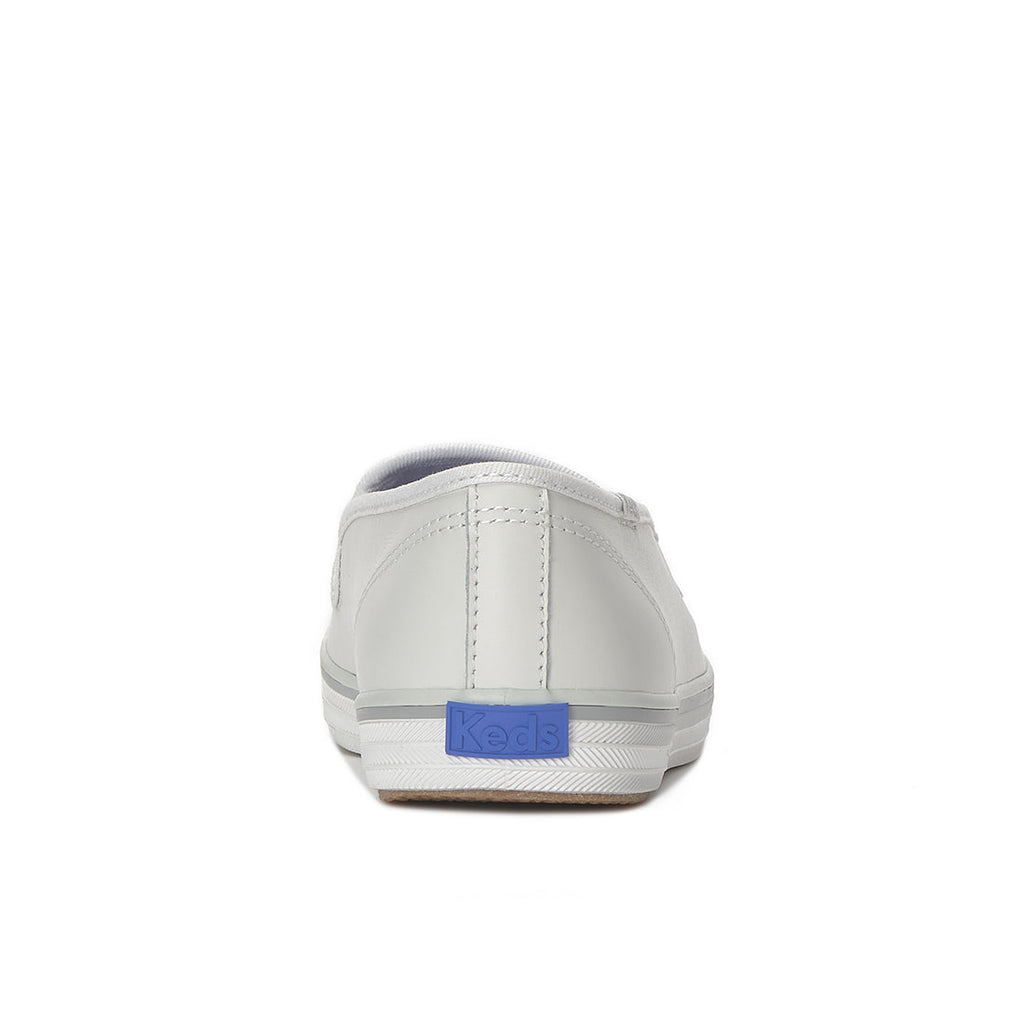 Keds Champion Slip Leather Foxing Stripe Sneaker Snow White