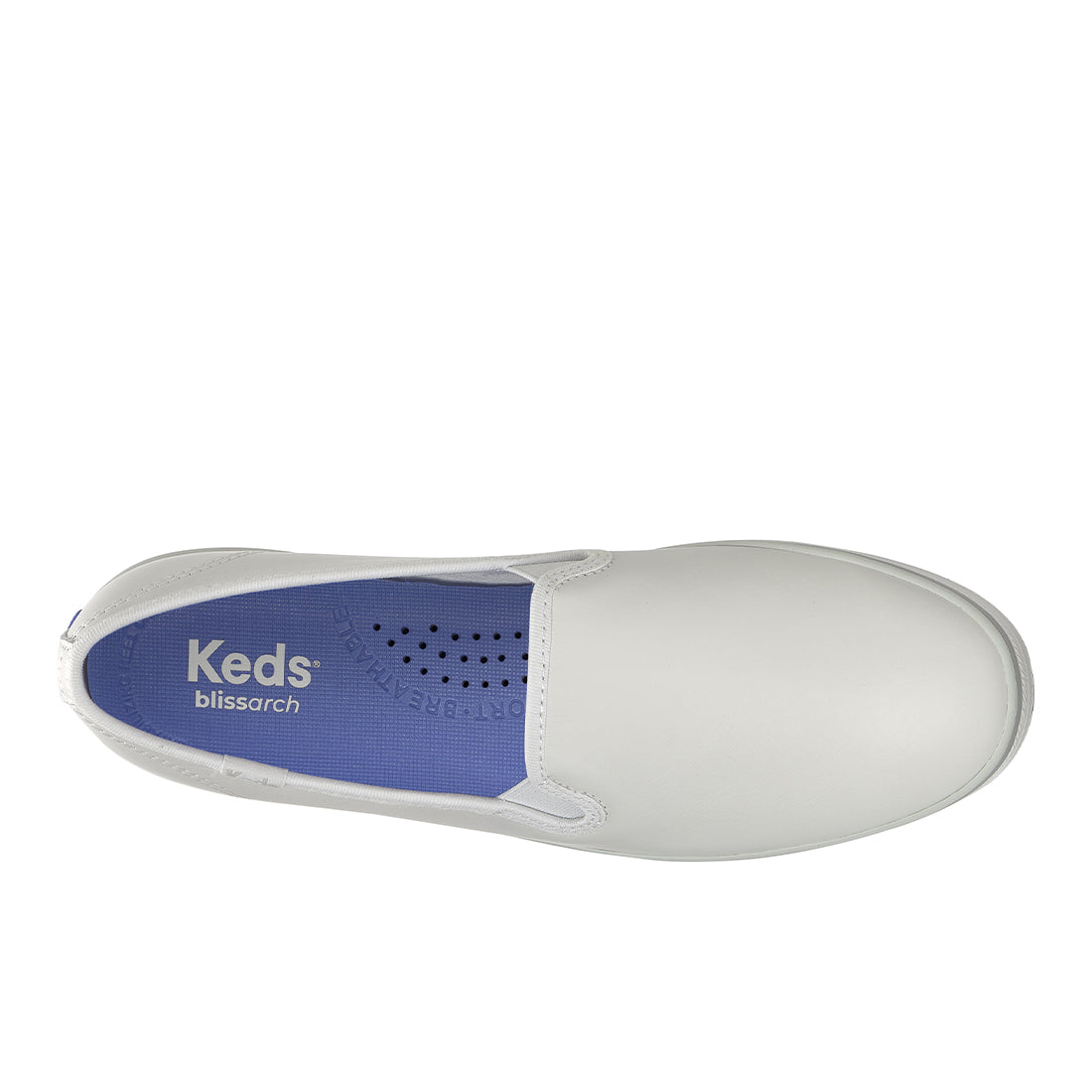 Keds Champion Slip Leather Foxing Stripe Sneaker Snow White